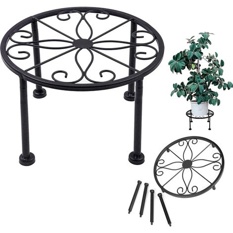 Support pour Plantes en Pot,Étagère à Plantes Étagère de Jardin,Support pour pot de fleurs,Supports de Pot de Fleurs en Fer Forgé pour l'intérieur,Étagère Plantes Intérieur ou Extérieur Porte (1/5)