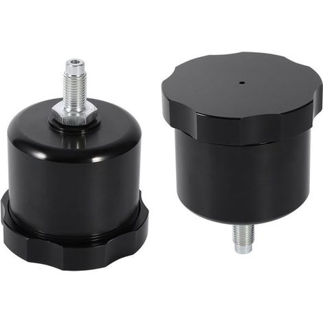 Serbatoio del fluido del freno a mano idraulico SPHProducts, in alluminio, resistente, nero, universale, facile installazione per ricambi auto (1/5)