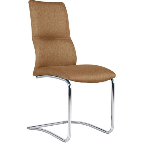 4x Sedia in tessuto tortora 47x496h cm
