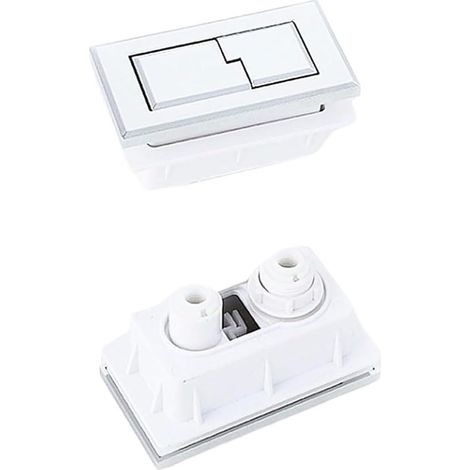 1 bouton-poussoir double for toilettes rectangulaires (1/3)