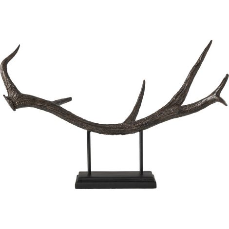 Bois de Cerf Déco "Aurel" 60cm Noir (1/5)