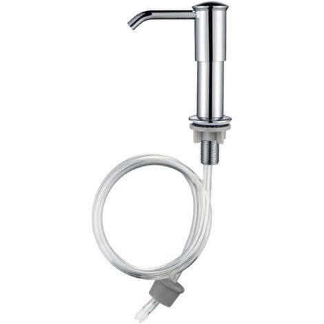 Silver Kitchen Sink Soap Dispenser, Built in Kitchen Sink, Comes with 1m Extension Tube (1/5)