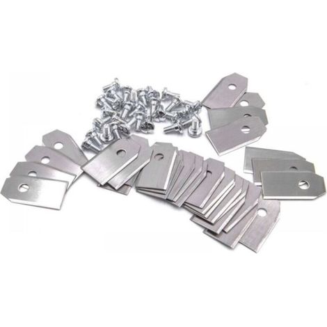30 kompatible, originale Ersatzmesser für Mähroboter, präziser Schnitt (Stahl, 0,75 mm) (1/4)