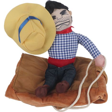 Jeffergarden Costume de Cowboy pour chien de compagnie vêtements d'équitation de chevalier amusants vêtements de Cosplay (XL) (1/5)