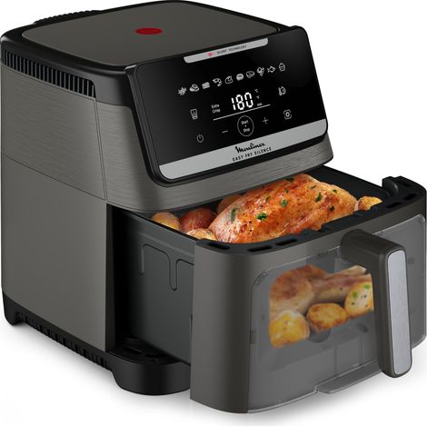 Moulinex Easy Fry Silence 7L, Friggitrice ad Aria Silenziosa e Compatta, Fino a 8 Persone, Frontale del cestello rimovibile, Finestra di Visualizzazione, EZ846HF0 (1/5)