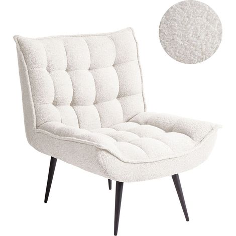 Armchair ALVESTA Boucle White (1/5)