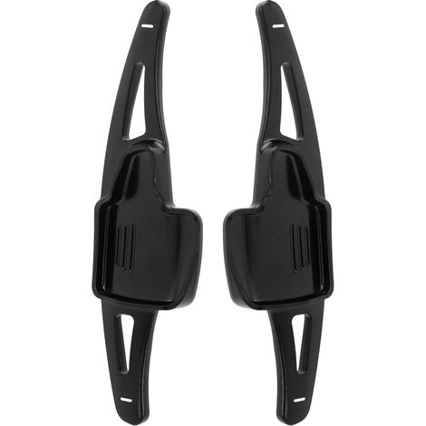 Ensemble de garniture de palettes de changement de vitesse au volant en alliage d'aluminium, remplacement pour Ford Focus, Kuga et EcoSport, noir. (1/5)
