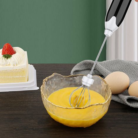 Batteur à œufs pour la cuisine et les restaurants, mousseur à lait, mixeur électrique portable rechargeable à plusieurs vitesses, crémeur à café. (1/5)