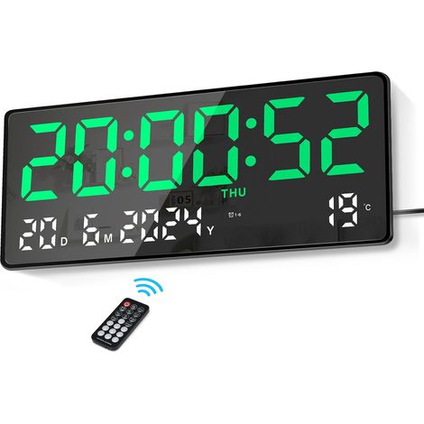 Sveglia digitale per bambini, 24 ore, per uso infantile, sveglia digitale per bambini con luce RGB, orologio da tavolo digitale a LED con controllo vocale (1/5)