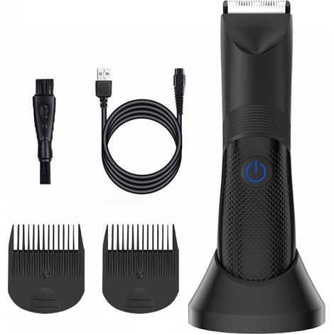 Recortadora multifunción, 4 accesorios, LED, IPX7, USB-C, negra (1/5)