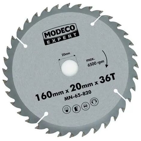 Hoja de sierra circular Modeco mn-65-845 203 mm 30 dientes (1/3)