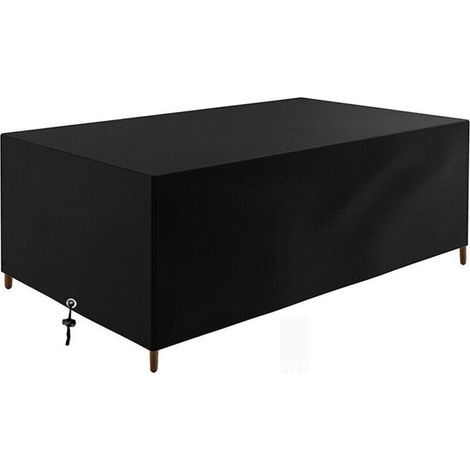 Housse Table Jardin Rectangulaire Housse de Protection pour Salon de Jardin Housse de Protection Imperméable pour Meubles de Jardin Bâche de Protection Étanche Tissu Oxford (170 x94 x70cm) (1/4)