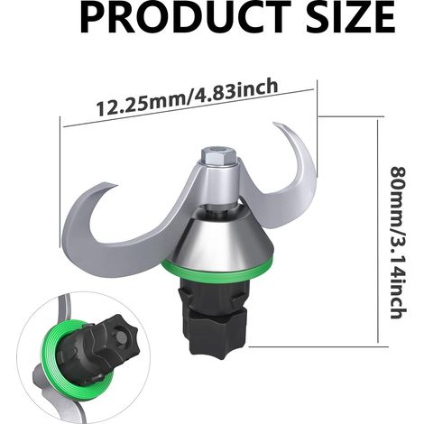 Lama impastatrice in acciaio inox per mescolare e impastare, accessorio universale da cucina, compatibile con Thermomix TM6 e TM5 - ALTRO (1/4)