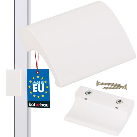 Poignée de porte de balcon Blanc RAL 9016 82 x 49 x 21 mm (1/5)