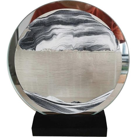 Treibsandgemälde in Form einer Sanduhr, 3D-Landschaft, doppelseitiges Treibsandgemälde