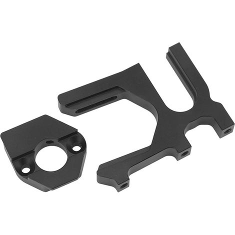 Support moteur RC en alliage d'aluminium haute dureté usiné CNC, base de support moteur RC pour voitures RC ARRMA séries 1/7 et 1/8, noir (1/5)