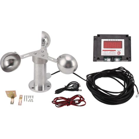 Alarme anémométrique pour grue à tour, anémomètre, alarme anémométrique pour station météorologique, anémomètre à 3 coupelles, 220 V (1/5)