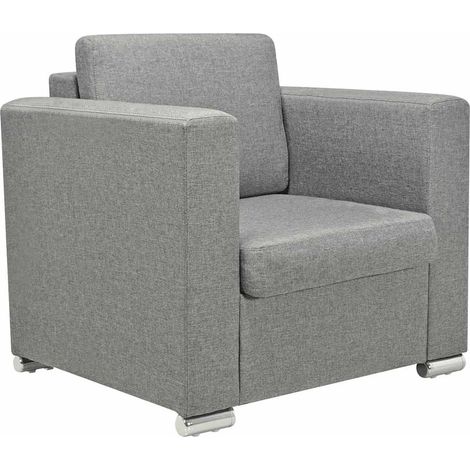 Maison Exclusive - Sessel Hellgrau Stoff