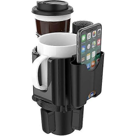 Porte-gobelet de voiture, porte-bouteille d'eau et support de téléphone (1/4)