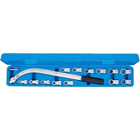 Jeu de Clés pour Tendeurs de Courroies 5 pcs - Douze Pans 12-19 mm, Profil E10-E18 - Précision et Robustesse - D-Work (1/5)