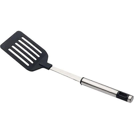 Pelle de cuisine en nylon avec manche résistant, spatules en acier inoxydable, ustensiles de cuisine