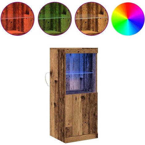 Maison Exclusive - Madia LED Legno vecchio 41 x 37 x 100 cm Legno multistrato