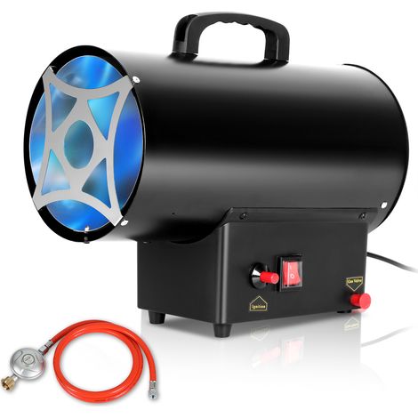 TolleTour Canon à chaleur gaz GPL 15 kW, chauffage de chantier soufflant 320 m³/h, pour atelier garage entrepôt, surface jusqu’à 225 m² (1/5)