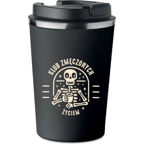 Tazza termica premium con stampa CLUB OF TIRED LIFE 350ml KT060 (1/5)