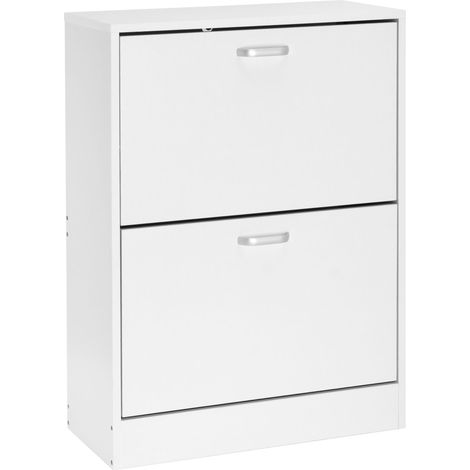 Weißer ZEFIR Schuhschrank