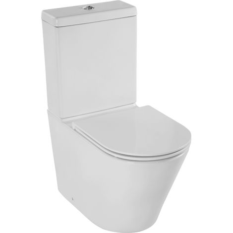 WC de pie sin reborde JACOB DELAFON Rodin+ salida vario con tapa (1/5)