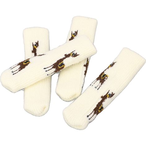 Lot de 20 protège-pieds de chaise en tissu tricoté double épaisseur, élastiques et adaptés à toutes les formes de pieds. (1/5)