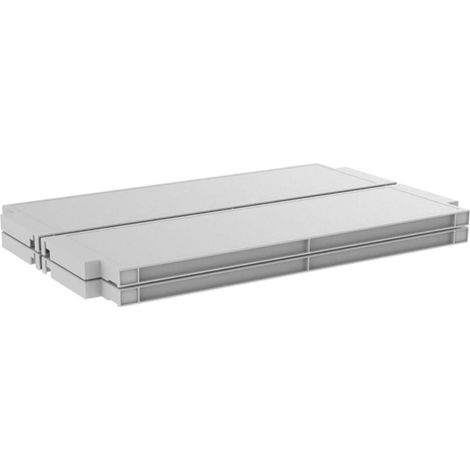 Terry Kit 4 Ripiani Rolling Space in Resina Grigia - 550x168 mm