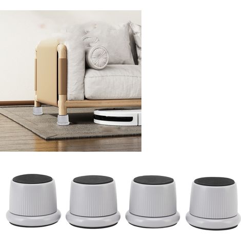 Mini tapis de protection réglables en hauteur pour machines à café, résistants à l'usure et antidérapants, adaptés aux canapés, meubles et sols. Gris. (1/5)