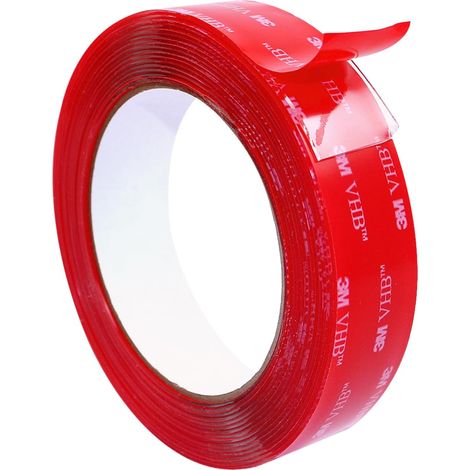 Ruban adhésif 2,5 cm x 3 m, ruban de pose transparent. (1/4)