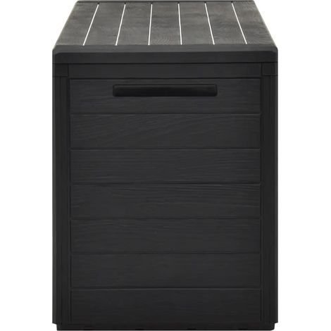vidaXL Gartenaufbewahrungsbox Anthrazit 116x44x55 cm
