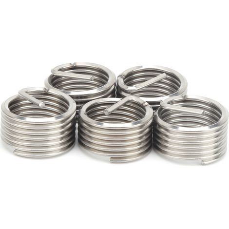 5 inserts filetés, douilles filetées à six pans creux, outil de réparation et de protection des trous de vis M22x2,5x1D (1/5)