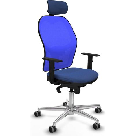 Piqueras-y-crespo Jorquera chaise de bureau bleu marine (1/3)