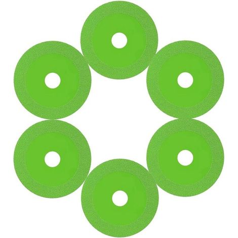 6PCS Disque Coupe Verre Lame de Scie Diamantée pour Meuleuse D'angle Disque à Tronçonner Verre pour Couper le Verre, Jade, Cristal, Bouteilles de Vin, Carrelage