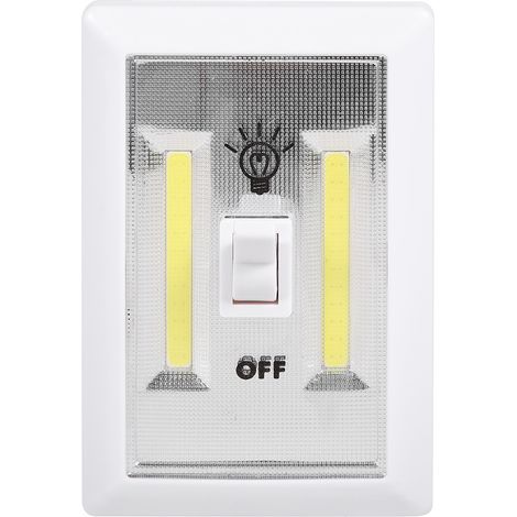 Lampe murale LED COB multi-usages, interrupteur manuel, veilleuse de chevet sans fil, alimentée par batterie