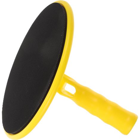 Ponceuse Manuelle pour Mur et Plafond 9 Pouces, Support Abrasif Jaune en Plastique, Design Auto-adhésif, Résistance aux Dommages, Format Disque (1/5)