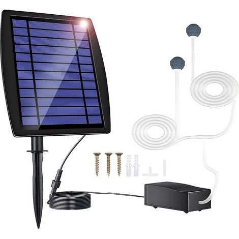 Des surpresseurs solaires et des pompes à oxygène sont utilisés pour l'oxygénation des piscines extérieures et des aquariums. (1/5)