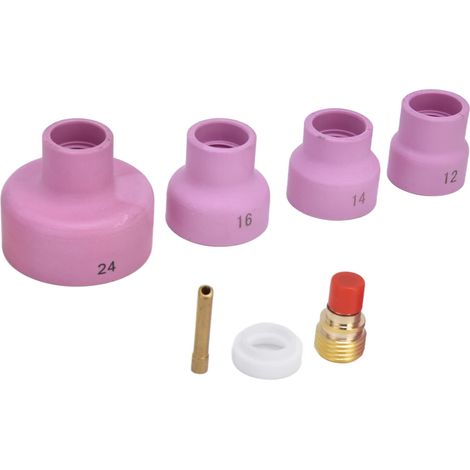 Lentille à gaz TIG, facile à remplacer, ensemble de torche de soudage à orifice robuste et robuste de 2,4 mm, substitut parfait avec connecteur pour WP 9 20 25 pour l'arc argon
