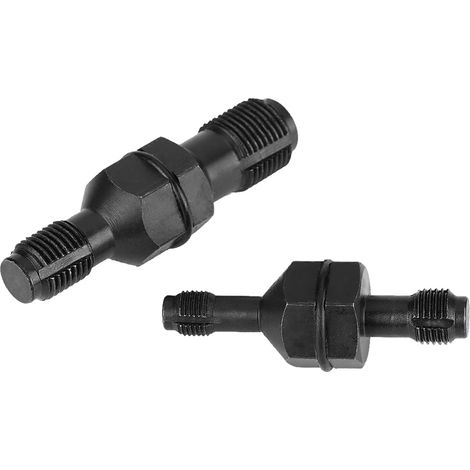 Kit 2 Tarauds Réparation Filetage Bougie Allumage Acier Carbone M10x1.0 M12x1.25 M14x1.5 M18x1.5 (1/5)