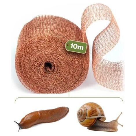 Kupfernetz gegen Schnecken, 10 m x 12,7 cm – Hochwertiges Band. Schutznetz für Zimmer- und Gartenpflanzen. (1/5)