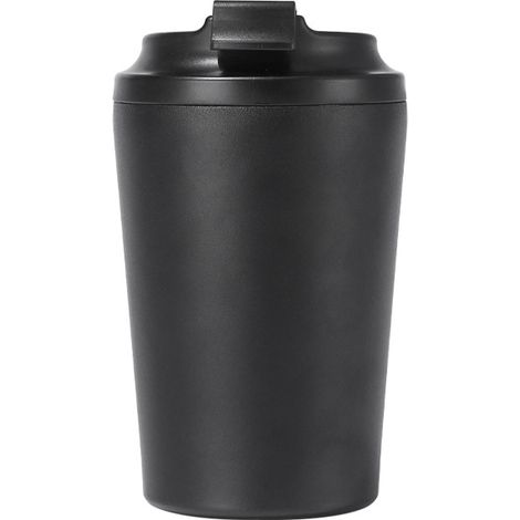 Mini tazza da caffè in acciaio inossidabile 304 con isolamento termico, tazza per auto portatile e a prova di perdite (nera)