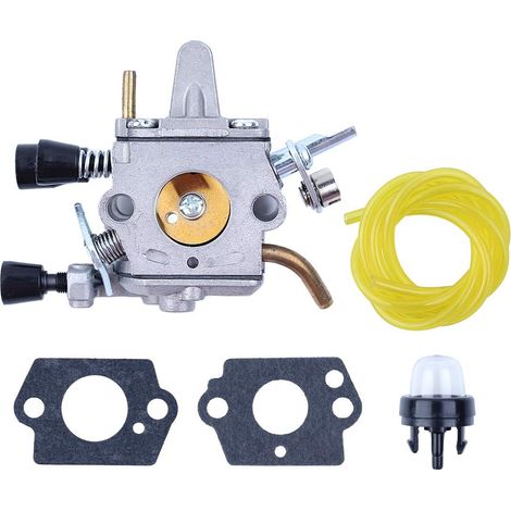 Carburateur Tuyau de carburant Kit de bougie pour STIHL FS250 FS300 FS350 FS120 FS200 FS020 FS202 Coupe-bordures Débroussailleuse (1/5)