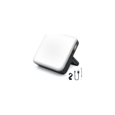 Lampe LED rechargeable 4000LM, batterie externe 13500mAh offrant jusqu'à 65 heures d'autonomie, 5 modes d'éclairage, lampe de camping étanche IPX5 pour tentes, ouragans, randonnées, etc. (1/3)