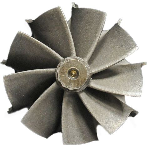 Rotor de alto caudal con rueda de eje turbo 012-0056 9 álabes K04 012-0056 46,5/52 (1/3)