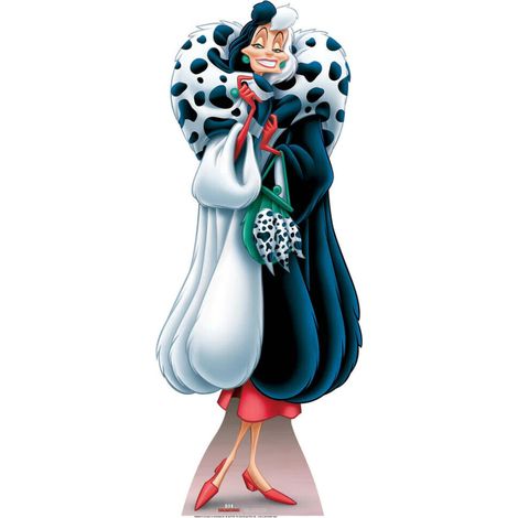 Figurine en carton Disney Classic Cruella les 101 Dalmatiens Hauteur 171 cm