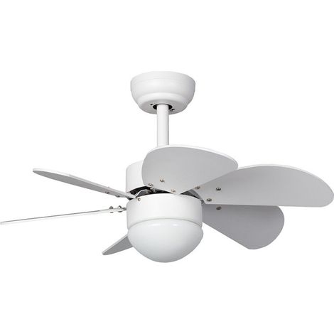 Ventilatore da soffitto silenzioso da 81 cm, bianco, motore DC – 6 velocità – illuminazione LED CCT – funzione estate/inverno – telecomando incluso – Techbrey (1/5)